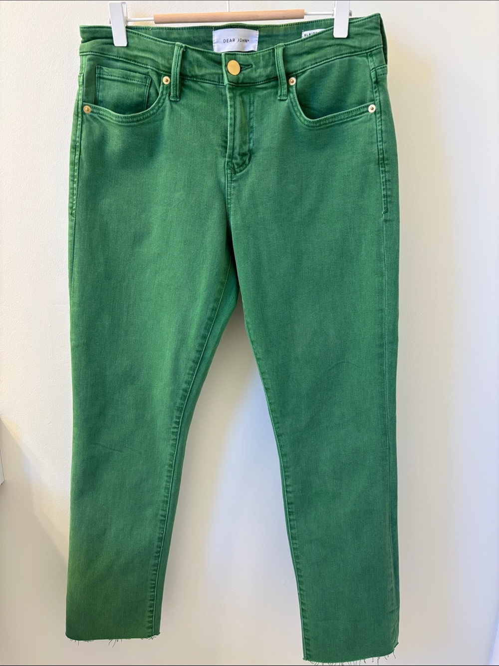 DEAR JOHN Emerald Cropped Jeans, Sz 27.